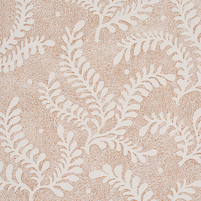 Schumacher Etched Fern Brown Wallpaper Sample 5010385