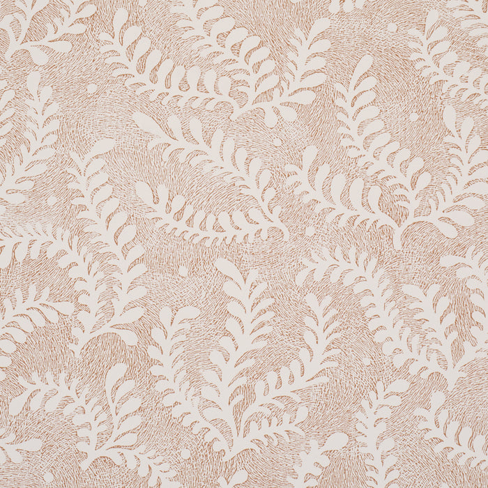 Schumacher Etched Fern Brown Wallpaper Sample 5010385