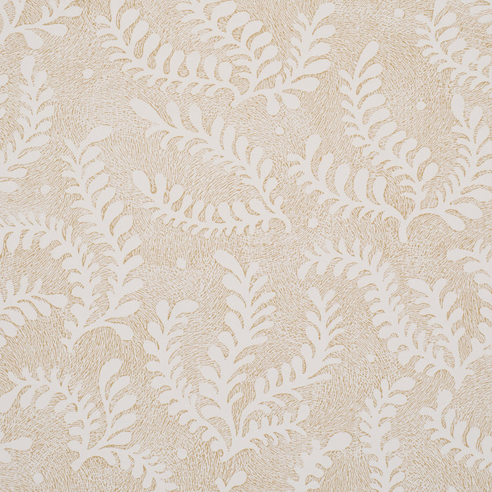 Schumacher Etched Fern Ochre Wallpaper 5010386