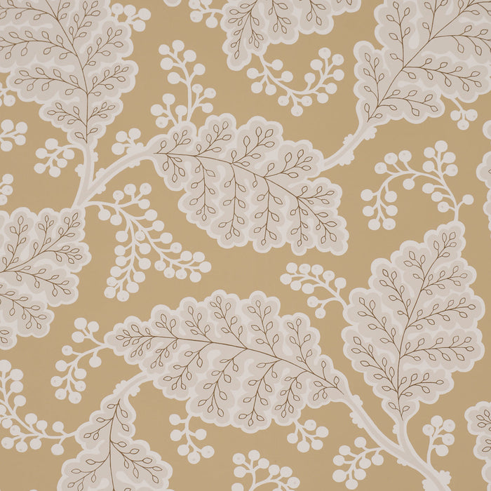 Schumacher Estelle Ochre Wallpaper Sample 5010393