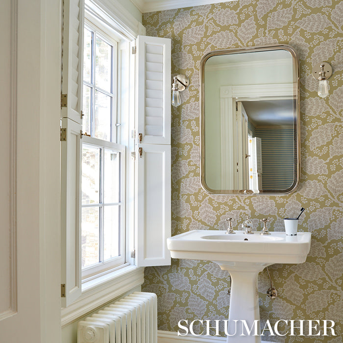 Schumacher Estelle Sage Wallpaper 5010394