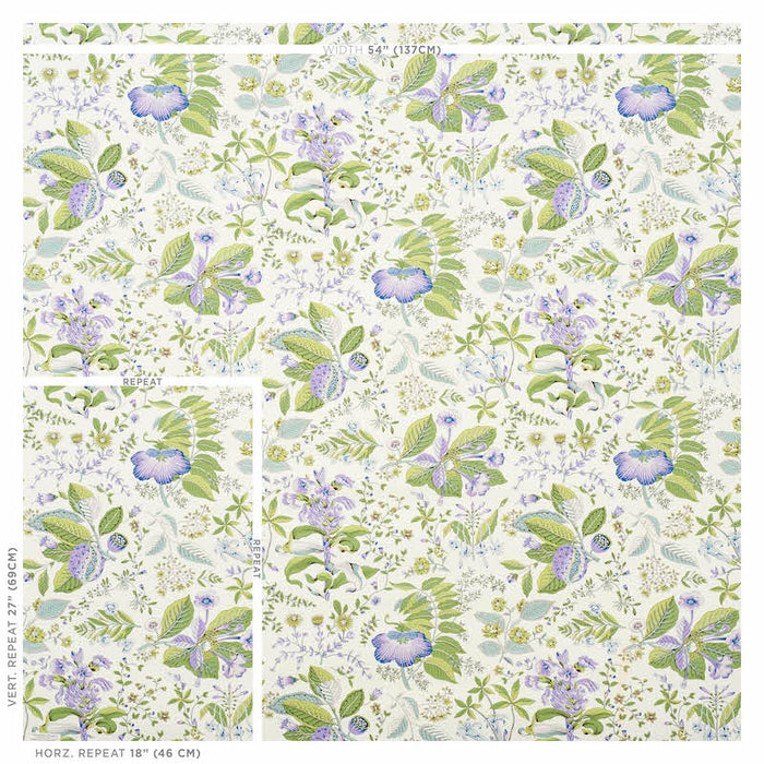 Schumacher Pomegranate Botanical Purple Wallpaper Sample 5010440