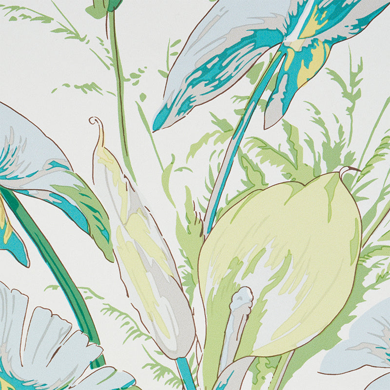 Schumacher Tropique Citron Wallpaper Sample 5010480