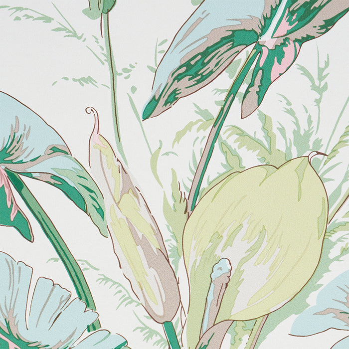 Schumacher Tropique Blush Wallpaper Sample 5010481