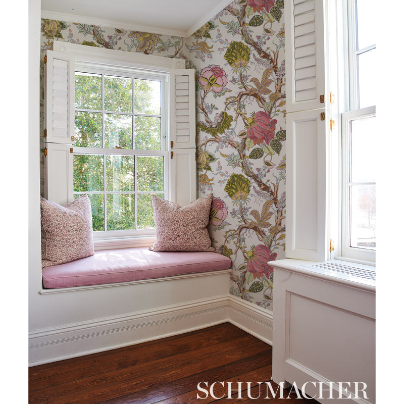 Schumacher Indian Arbre Spring Wallpaper Sample 5010491