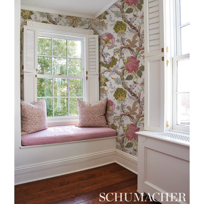 Schumacher Indian Arbre Spring Wallpaper Sample 5010491