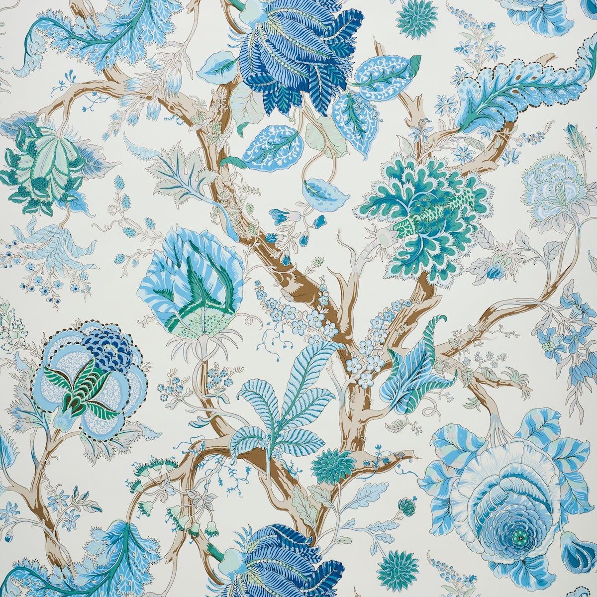 Schumacher Indian Arbre Peacock & Emerald 5010492 Sample | 40% Off ...