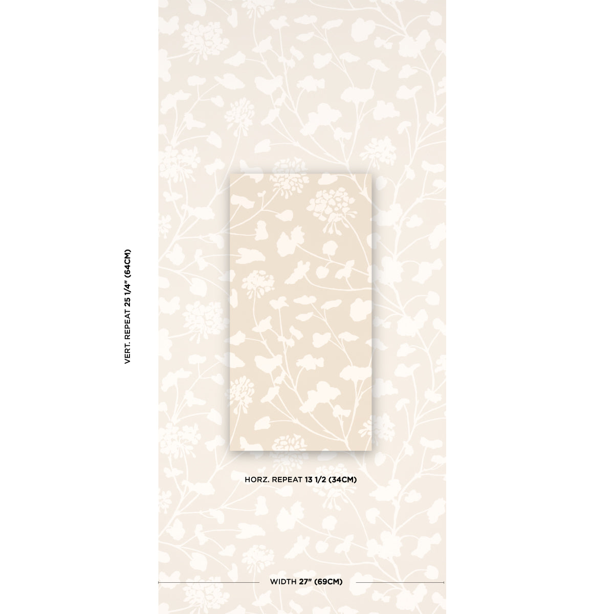 Schumacher Pennick Neutral Wallpaper Sample 5010541