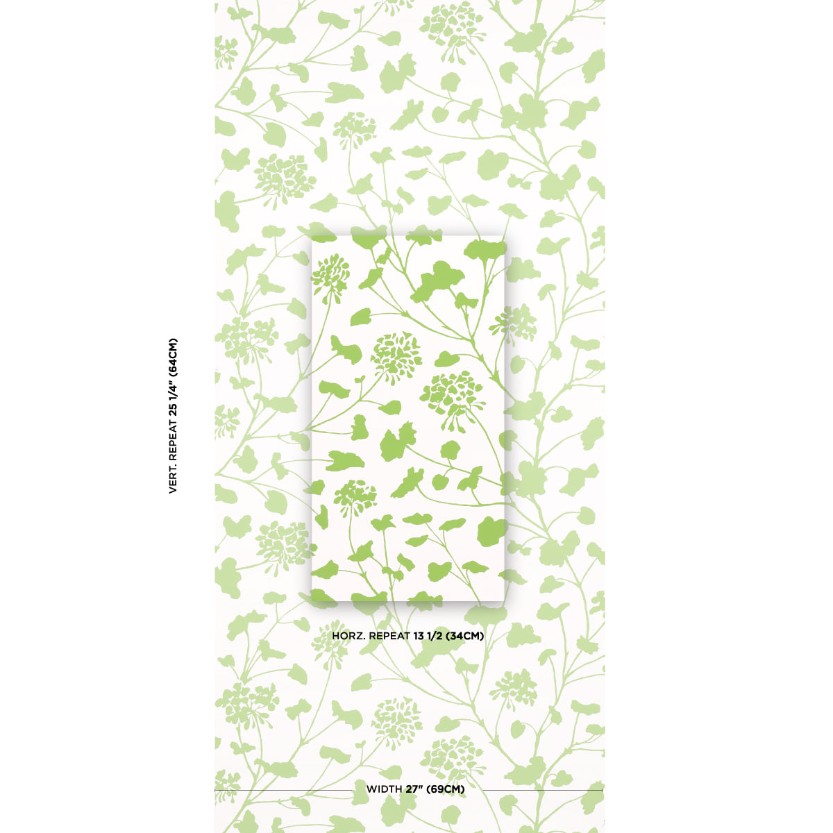 Schumacher Pennick Leaf On Ivory Wallpaper Sample 5010542