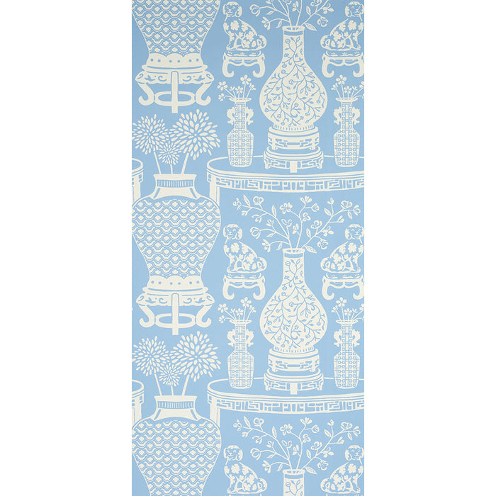 Schumacher Hellene Sky Wallpaper Sample 5010551