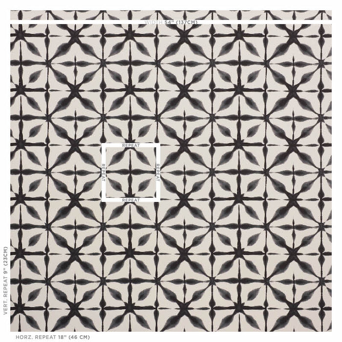 Schumacher Andromeda Charcoal Wallpaper 5010572