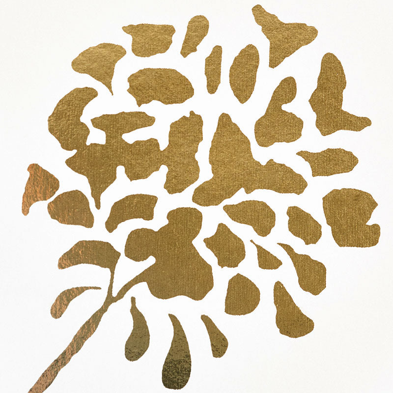 Schumacher Pennick Mylar Gold Wallpaper Sample 5010580