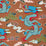 Schumacher Magical Ming Dragon Brown Wallpaper Sample 5010602