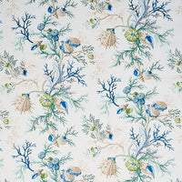 Schumacher Del Tesoro Blue & Green Wallpaper 5010650