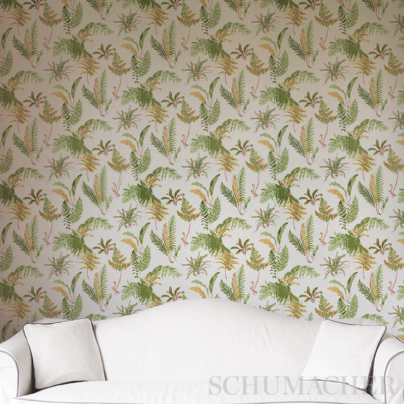 Schumacher Les Fougeres Document Wallpaper Sample 5010660