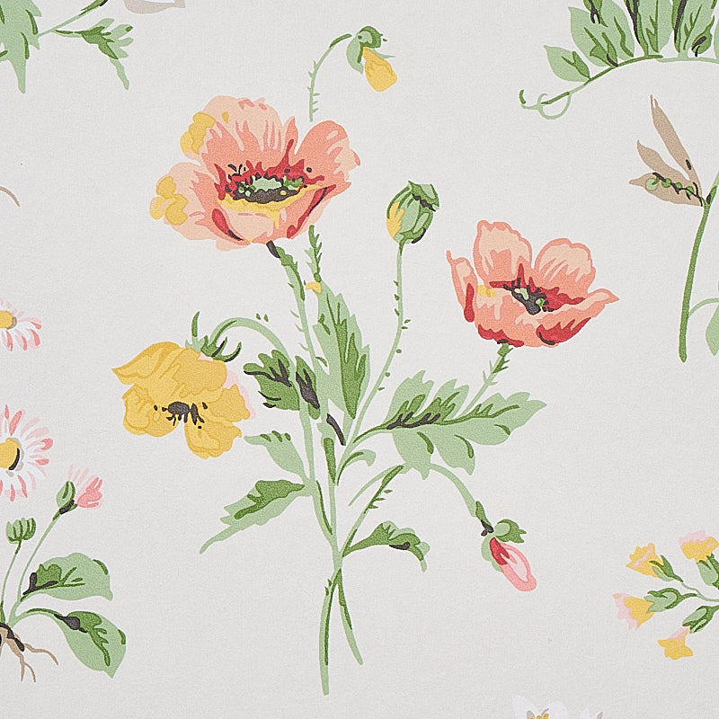 Schumacher Floreana Berry Wallpaper Sample 5010680