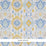 Schumacher Elizia Ikat Sky & Ochre Wallpaper Sample 5010711