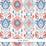 Schumacher Elizia Ikat Rose & Indigo Wallpaper Sample 5010712
