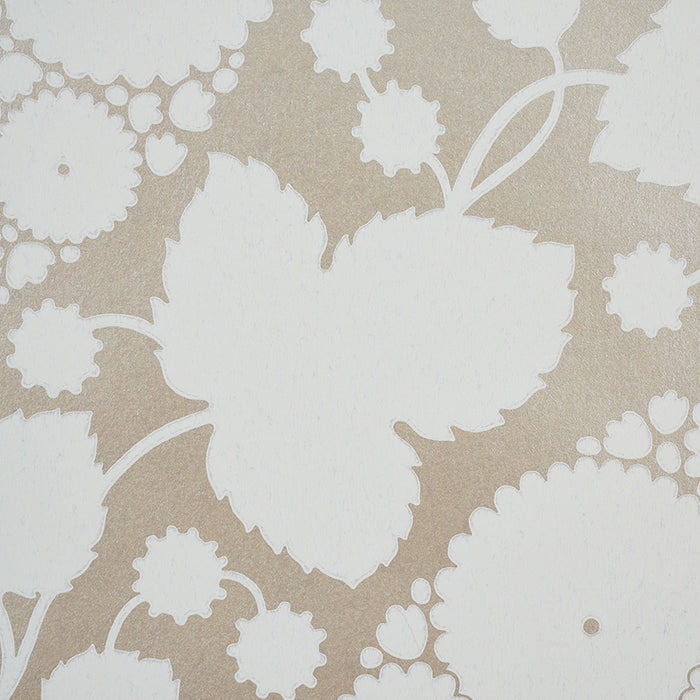 Schumacher Marianne Champagne Wallpaper Sample 5010720