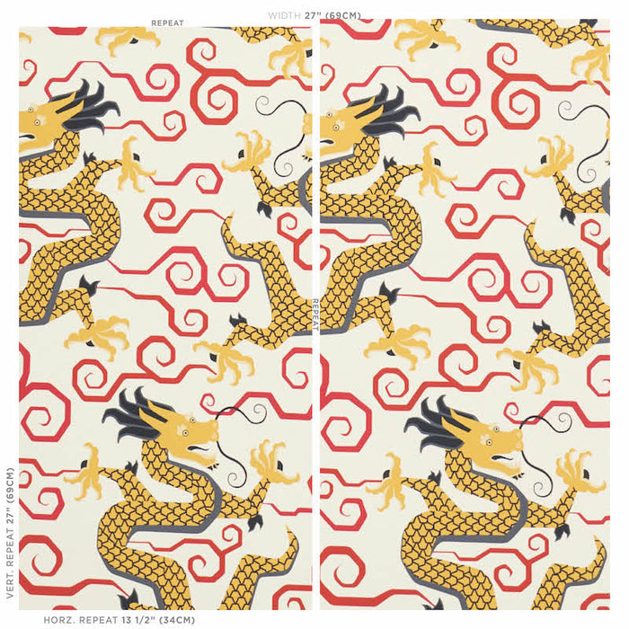 Schumacher Bixi Gold Wallpaper Sample 5010732