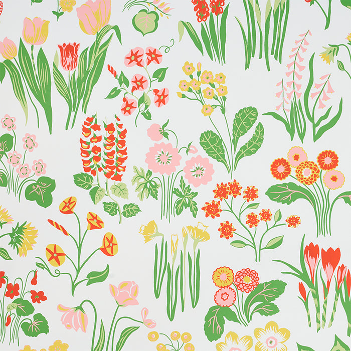 Schumacher Carly Pink Wallpaper Sample 5010770
