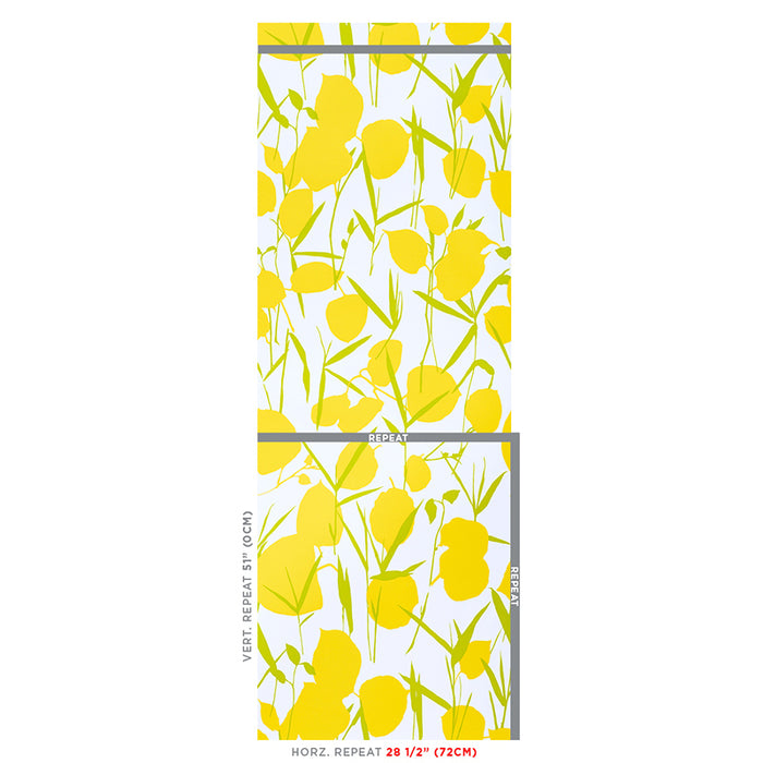 Schumacher Joan Yellow Wallpaper Sample 5010780