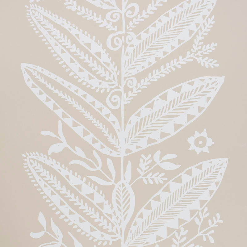 Schumacher Eland Natural Wallpaper Sample 5010830