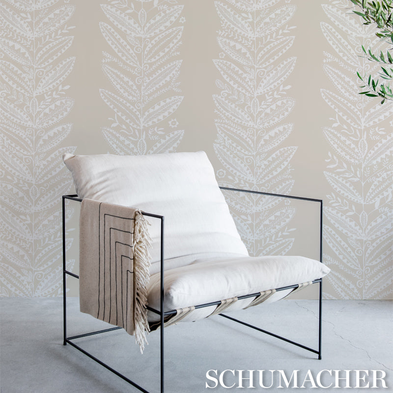 Schumacher Eland Natural Wallpaper Sample 5010830