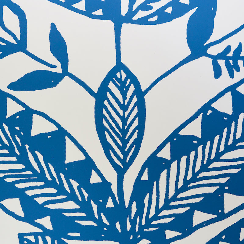 Schumacher Eland Blue Wallpaper Sample 5010831