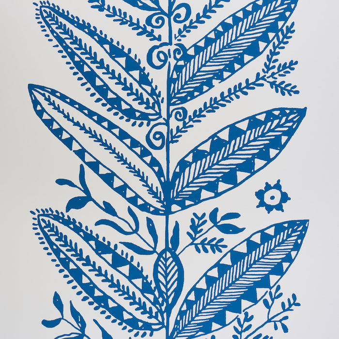 Schumacher Eland Blue Wallpaper Sample 5010831