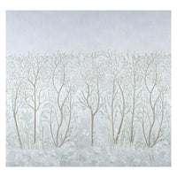 Schumacher Brindille Golden Accented Panel Set Mineral Wallpaper 5010923