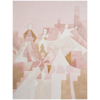 Schumacher Steps Panel Set Rose & Camel Wallpaper 5011101