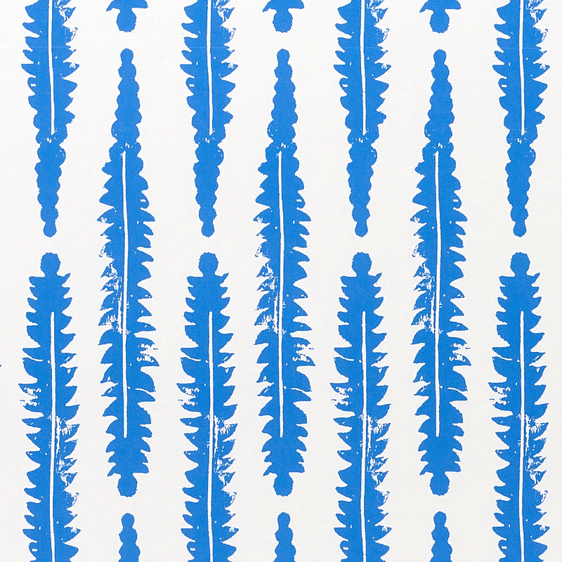 Schumacher Fern Blue Wallpaper Sample 5011113