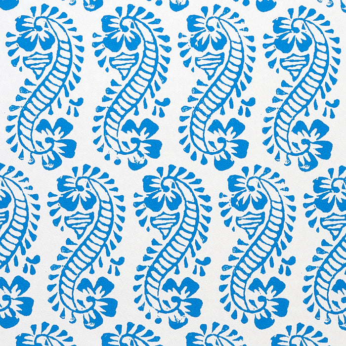 Schumacher Lani Blue Wallpaper Sample 5011120
