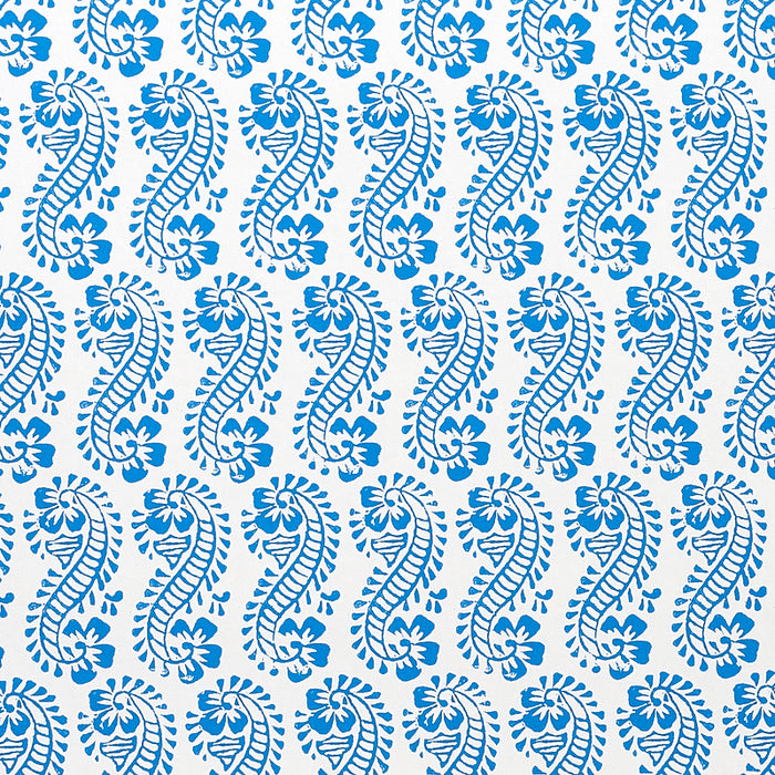 Schumacher Lani Blue Wallpaper Sample 5011120