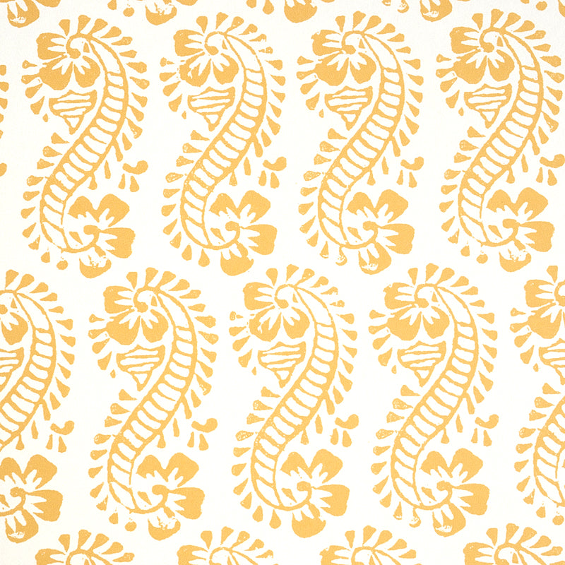 Schumacher Lani Gold Wallpaper Sample 5011121