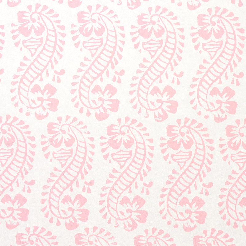 Schumacher Lani Pink Wallpaper Sample 5011122