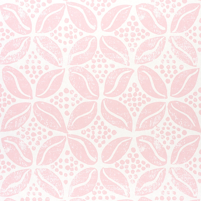 Schumacher Coffee Bean Pink Wallpaper Sample 5011140