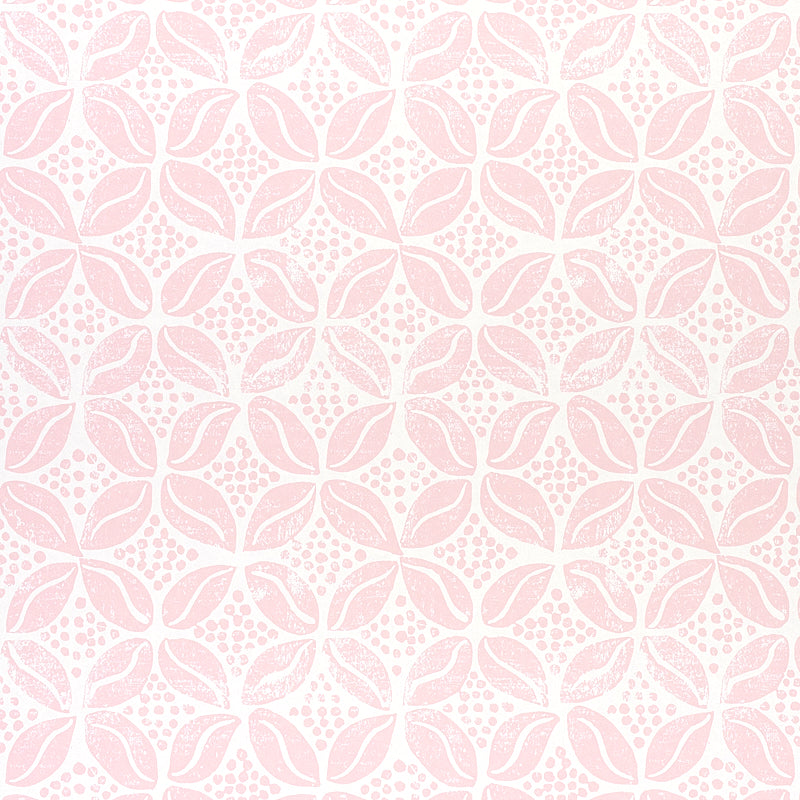 Schumacher Coffee Bean Pink Wallpaper Sample 5011140