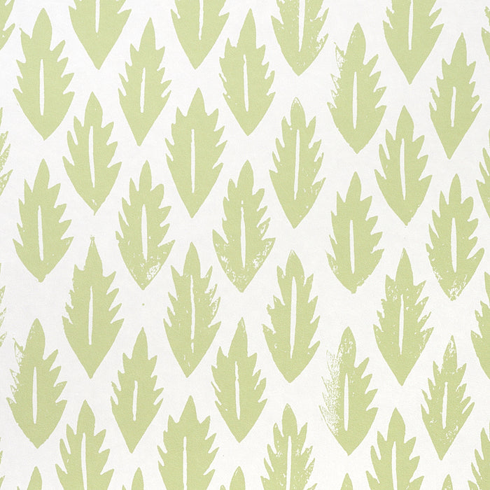 Schumacher Leaf Grass Green Wallpaper Sample 5011150