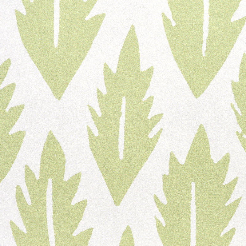 Schumacher Leaf Grass Green Wallpaper Sample 5011150