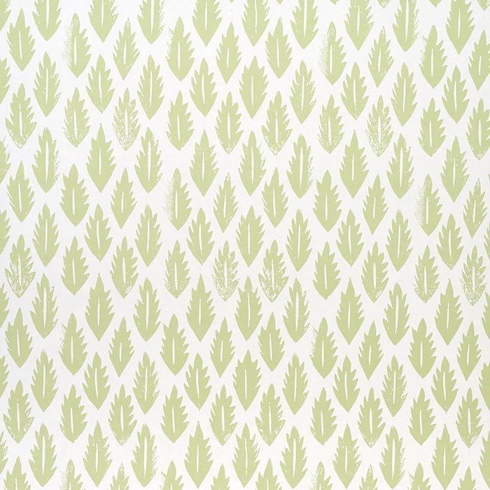 Schumacher Leaf Grass Green Wallpaper Sample 5011150
