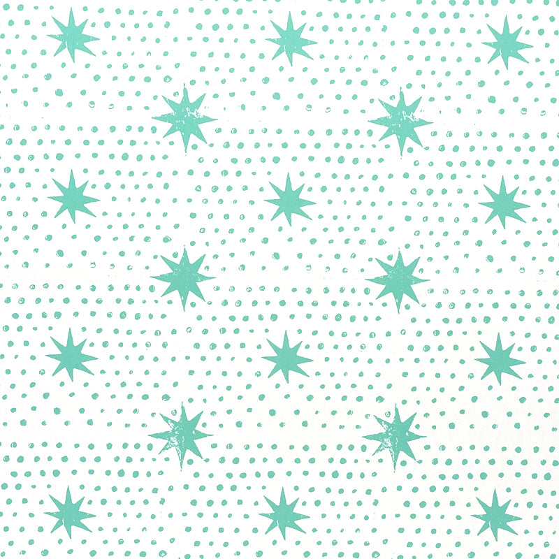 Schumacher Spot & Star Seaglass Wallpaper Sample 5011171