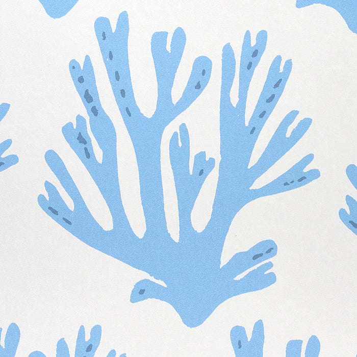 Schumacher Coral Blue Wallpaper Sample 5011201