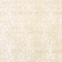 Schumacher Lotus Embroidery Sisal Ivory Wallpaper 5011210