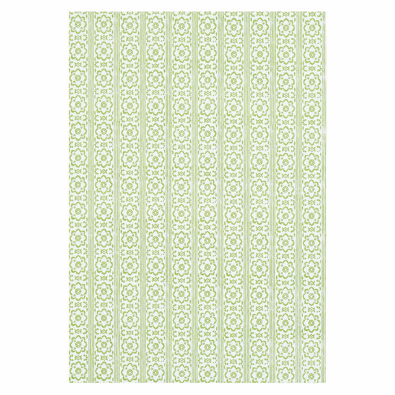 Schumacher Sunda Hand Blocked Print Leaf Wallpaper Sample 5011220