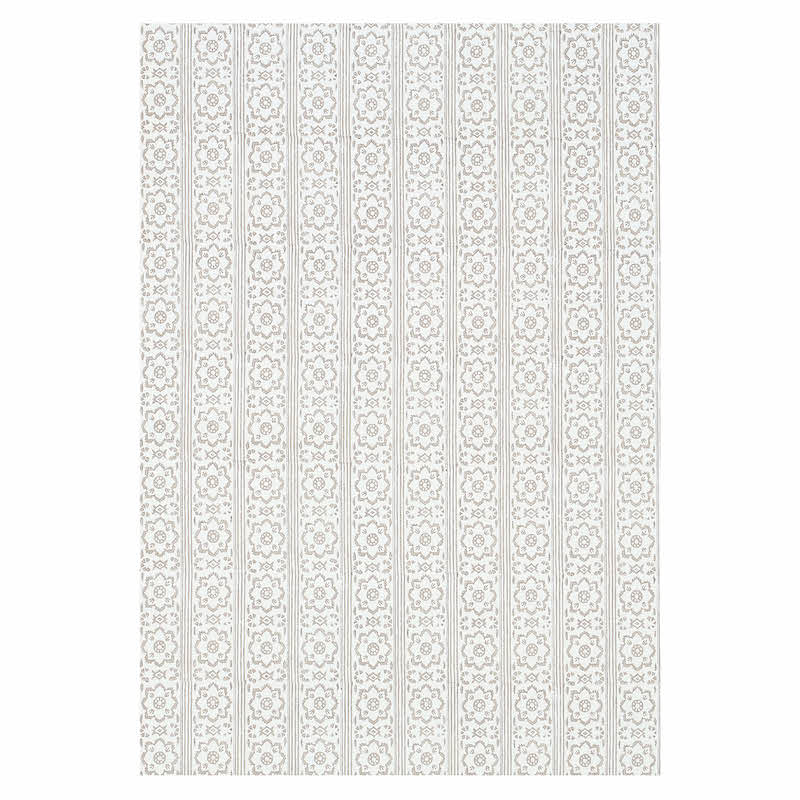 Schumacher Sunda Hand Blocked Print Grey Wallpaper Sample 5011221