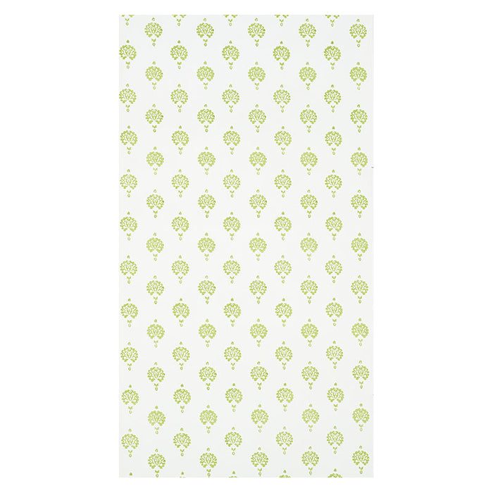 Schumacher Dahlia Hand Blocked Print Leaf Wallpaper Sample 5011231