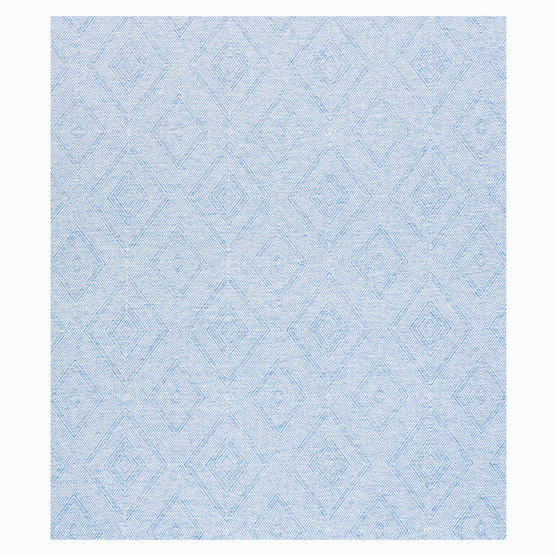 Schumacher Tortola Paperweave Blue Wallpaper Sample 5011250