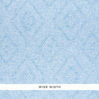 Schumacher Tortola Paperweave Blue Wallpaper 5011250